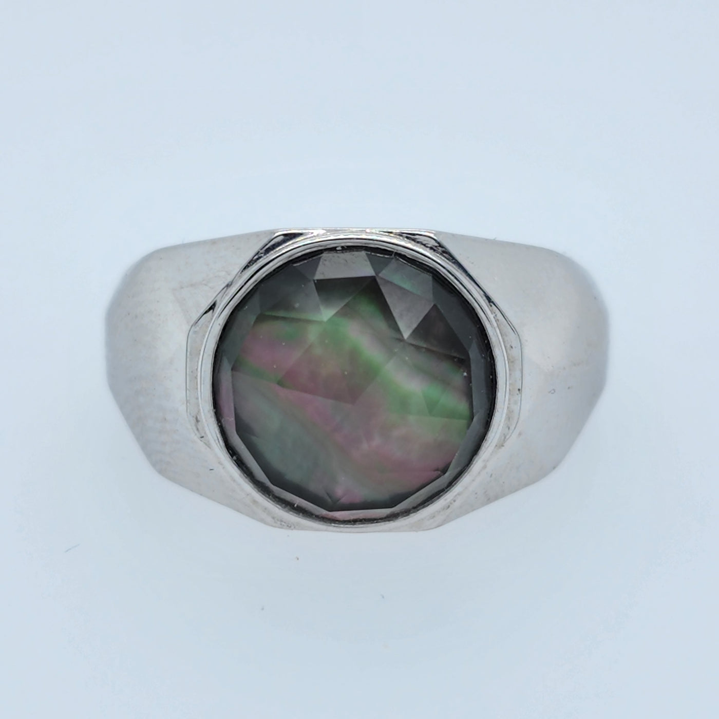 Men's Fashion Ring With Rose Cut Gemstone