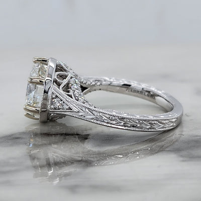 Custom Engagement Ring White Gold